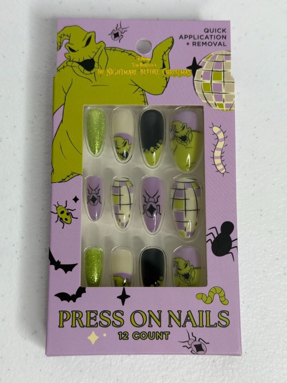 Disney Nightmare Before Christmas Oogie Boogie Press On Nails Goth